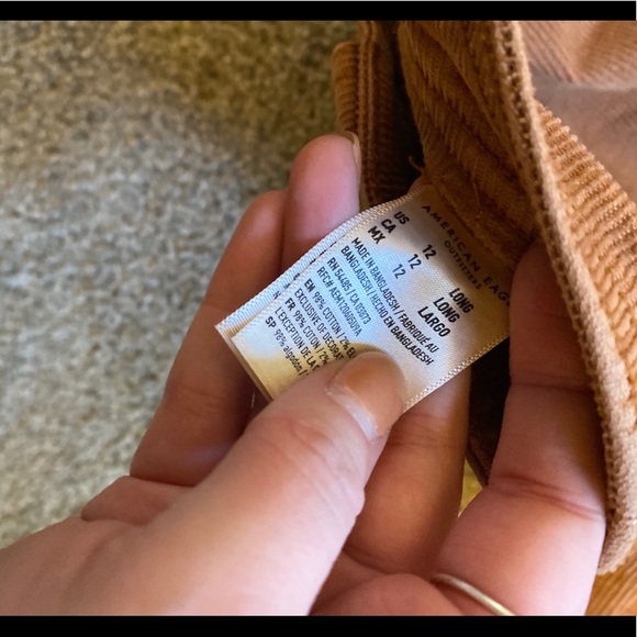 RUST BUTTON DOWN SKIRT - Picture 3 of 4